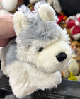 Ganz Webkinz Gray   White Husky 8  Plush Stuffed Animal Toy Hm120 No Code