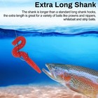 Crappie Panfish Fishing Hooks Aberdeen Hook Kit  150pcs Fishing Hooks Long Shank