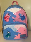 New Loungefly Backpack Sleeping Beauty Fairies Make It Pink Make It Blue Mipmib