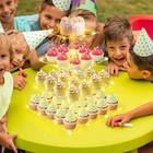 4 Tier Acrylic Cupcake Stand  Square Tower  W led String Lights