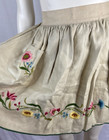Vintage Floral Embroidered Half Apron
