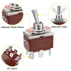 3pcs Marine Boat Automotive Car 12v 30a Toggle Switch Dpdt On off on 3 Position
