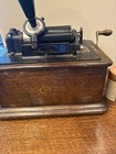 Edison Home 2 4 Minute Phonograph Model D With Horn  And 4 Song Cylinders