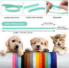 15pcs Newborn Puppy Collars  Super Soft Nylon Adjustable Whelping Id Bands  Asso
