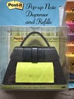 Post-it Pop-up Note Dispenser Black Purse Pocketbook  For 3  X 3  Notepads New