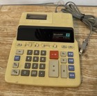 Sharp El-1192g 10 Digit Printing Desk Calculator Gt Function Vintage -tested