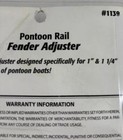 Nib Taylor Made Pontoon Rail Fender Adjuster  1139