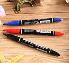 30pcs Delistar Twin Tip Permanent Marker Pen Waterproof Dry Fast 3colors No 6824