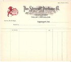Stevens Perfume Co  Vintage 1910-1920 Unused Invoice Logansport  Indiana
