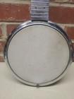 Vintage Dixie Banjo Ukulele Banjolele Instrument 1950 s Metal Body