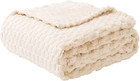 Fleece Throw Blanket For Couch 300gsm Super Soft Plush Fuzzy Blankets Lap Bla   
