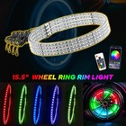 Double Row 4ring 15 5  Wheel Led Light Pure Ring Rgb Rim Light Kit For Truck Car