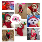 Fleece Dog Hoodie Cute Fruit Pet Clothes Warm Puppy Cat Costume Coat Sweater