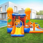 Kids Inflatable Bounce House Water Park Water Slide Climbing Jumping Splash Pool