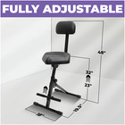 Adjustable Guitar Stool - Musician Chair Drum Throne With Backrest For Guitarist