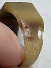 Vintage 1937 Horn Ring   Juarez Mexico   Silver   Copper Inlay   Eagle  Souvenir
