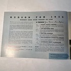 1936 New Hudson Sixes   Eights  Original Catalog Brochure  Nm vgc - See Pics 