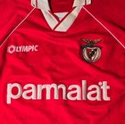 Vintage Benfica Parmalat Olympic Soccer Jersey Xl Made Portugal Football Shirt