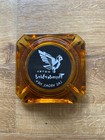 Vintage Thunderbird Hotel Las Vegas Ashtray Amber Glass - Very Retro
