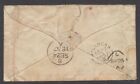 Gb - Ireland - Uk To Usa - 1857 Cover W 1 Shilling Franking   Great Markings   