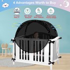 Crib Tent Safety Crib Net To Keep Baby In  Black Pop Up Cribs Cover To Keep B   