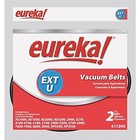 Vacuum Cleaner Belt U Style Extended Life Set Of 2 Black Replacement Part