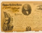 Cert Re Gov Hicks Of Dorchester Co Maryland Md Civil War Service Union Not Note