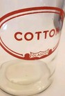 Vtg Glasco Apothecary Glass Jar Cotton Medical Pharmaceutical With Chrome Lid