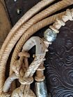 Romel Reins - Light Oil Leather - Hand Braided - Silver Ferrule 