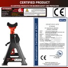 X2 Steel 6 Ton Double Locking Pin Car Axle Jack Stands Lifting Auto Repair 3 Pad