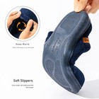 Mens Memory Foam Moccasin Slippers Non Slip Indoor Outdoor House Shoes