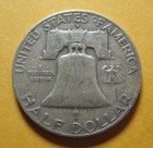 1960 D  Franklin Silver Half Dollar - 90  Silver   -  p4916 