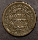 1849 Braided Hair Hole Large Cent  Lot 1183