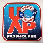 New  Uoap Passholder Jaws Amity Island  1975  Magnet With Free Sticker  not oem 