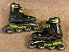 Rollerblade Microblade Kids Inline Skates - Green black  Adj  Sizes Us 2-5