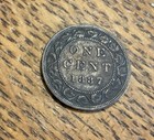 1887 Xf High Grade Canada Large Cent Victoria Coin Canadian
