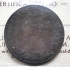 1880 Oval 0 Newfoundland One Cent Iccs Graded Vg-10