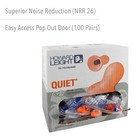 Howard Leight By Honeywell By Quiet Reusable Earplugs 100 Pairs Orange
