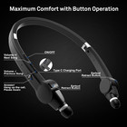 Foldable Bluetooth Neckband Headphones  Wireless Sports Headset