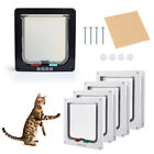 4 Way Pet Door Cat Puppy Dog Magnetic Lock Lockable Flap Door Frame Magnetic Abs