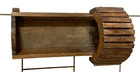 Antique Primitive Handmade Wooden Doll Cradle Bed Large Doll 19  L 14  H 8 5  W 