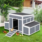 Yodolla Large Chicken Coop With 6 Nesting Boxes Wooden Hen House With Ramps