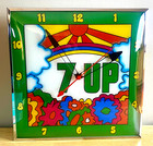7-up Retro Pop Art Lighted Soda Advertising Wall Clock Free Shipping