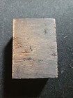 Vintage Letterpress Printers Block Wood And Metal  Of A Pocket Watch