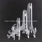 10pieces Clear Plastic Plate Display Crystal Stand Picture Frame Easel Holder