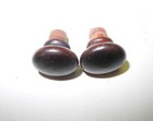Vintage Singer Treadle Sewing Machine 2 Piece Set Walnut Drawer Knobs  1  Nice