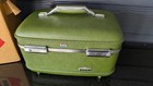 Vintage American Tourister 1000 Green Textured Train Case With Tray   Key