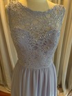 Mother Of The Bride Dress Size 8 Lace With Beading Light Purple  violet 