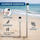 Lee Fisher Sports Aluminum Sand Spike Rod Holder     28    Beach Fishing Rod Holder