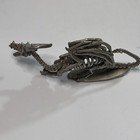 Grenadier 1989 Rawcliffe Pewter Stalking Dragon W red Crystal Eyes  Signed